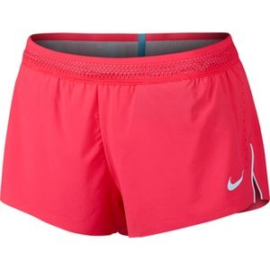 NIKE Aeroswift Running Shorts Pink SIZE SMALL